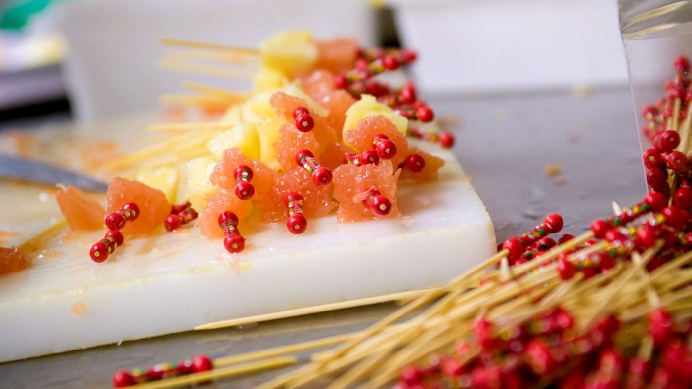 Cyrille Billot Restaurant, Mets Brochette de fruits